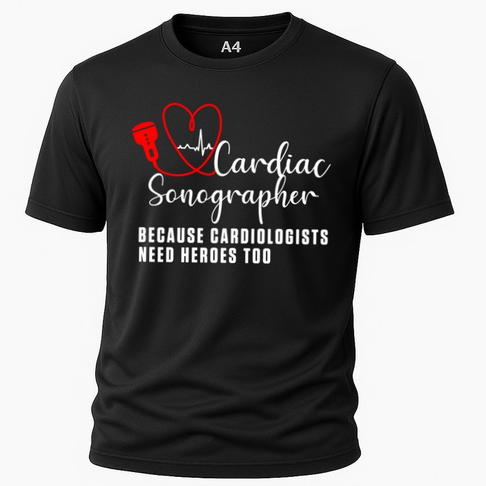 Cardiac Sonographer Echo Tech Learn Rdcs Gift Performance Shirt