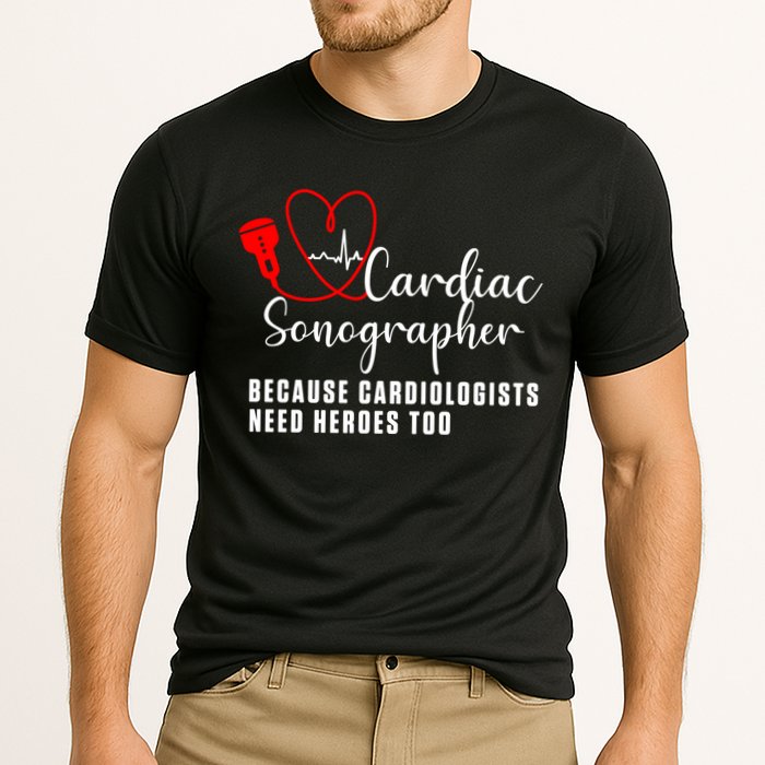 Cardiac Sonographer Echo Tech Learn Rdcs Gift Performance Shirt