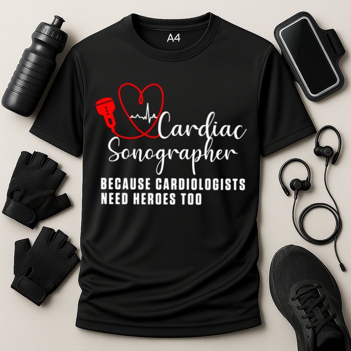 Cardiac Sonographer Echo Tech Learn Rdcs Gift Performance Shirt