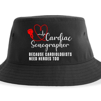 Cardiac Sonographer Echo Tech Learn Rdcs Gift Sustainable Bucket Hat