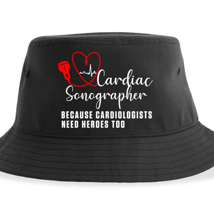 Cardiac Sonographer Echo Tech Learn Rdcs Gift Sustainable Bucket Hat