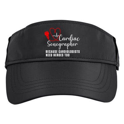Cardiac Sonographer Echo Tech Learn Rdcs Gift Adult Drive Performance Visor