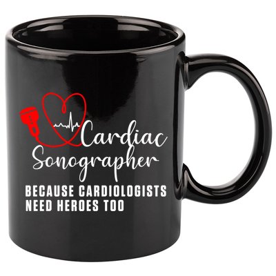 Cardiac Sonographer Echo Tech Learn Rdcs Gift 11oz C Handle Ceramic Mug