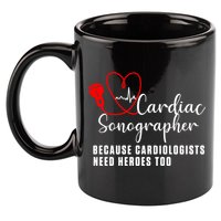Cardiac Sonographer Echo Tech Learn Rdcs Gift 11oz C Handle Ceramic Mug