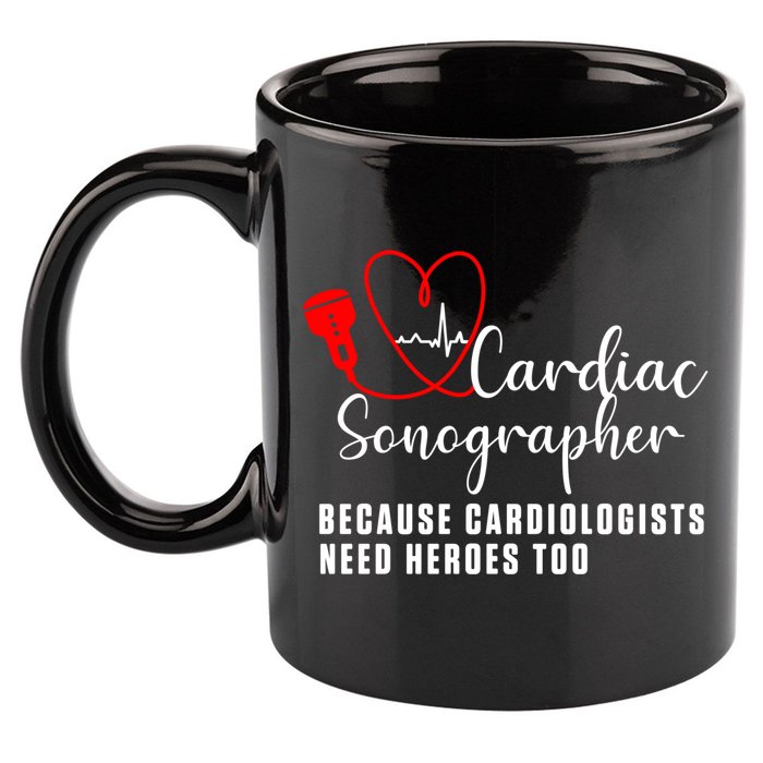 Cardiac Sonographer Echo Tech Learn Rdcs Gift 11oz C Handle Ceramic Mug