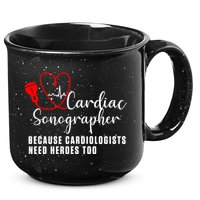 Cardiac Sonographer Echo Tech Learn Rdcs Gift 15oz Campfire Ceramic Mug
