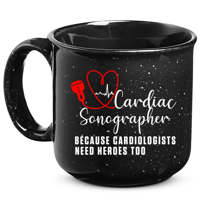 Cardiac Sonographer Echo Tech Learn Rdcs Gift 15oz Campfire Ceramic Mug