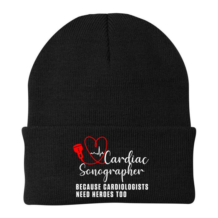 Cardiac Sonographer Echo Tech Learn Rdcs Gift Knit Cap Winter Beanie