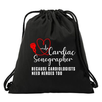 Cardiac Sonographer Echo Tech Learn Rdcs Gift Drawstring Bag