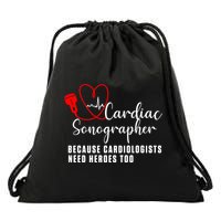 Cardiac Sonographer Echo Tech Learn Rdcs Gift Drawstring Bag