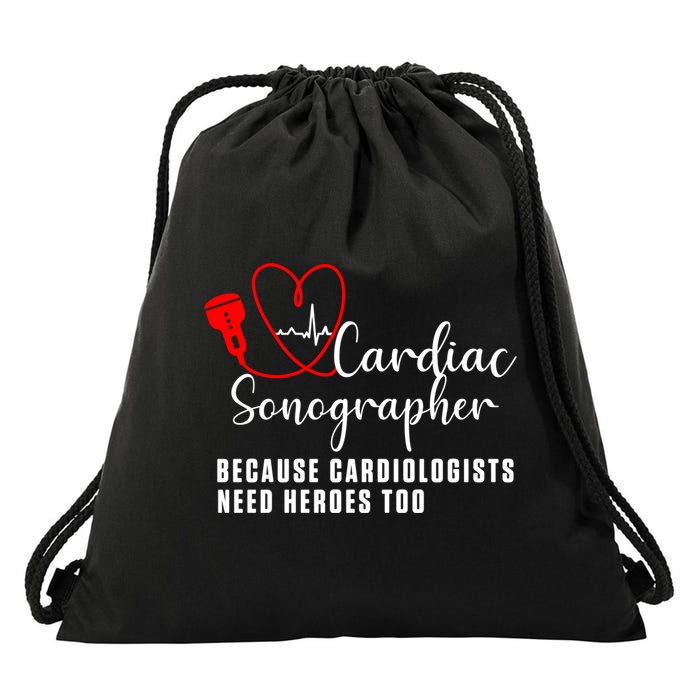 Cardiac Sonographer Echo Tech Learn Rdcs Gift Drawstring Bag