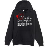 Cardiac Sonographer Echo Tech Learn Rdcs Gift Premium Pullover Hoodie