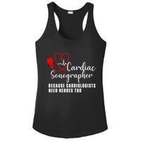 Cardiac Sonographer Echo Tech Learn Rdcs Gift Ladies PosiCharge Competitor Racerback Tank