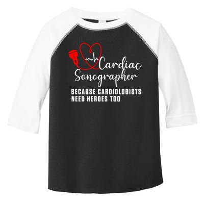 Cardiac Sonographer Echo Tech Learn Rdcs Gift Toddler Fine Jersey T-Shirt