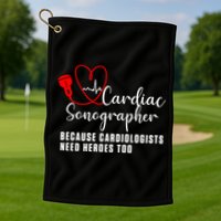 Cardiac Sonographer Echo Tech Learn Rdcs Gift Golf Towel