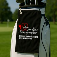 Cardiac Sonographer Echo Tech Learn Rdcs Gift Golf Towel