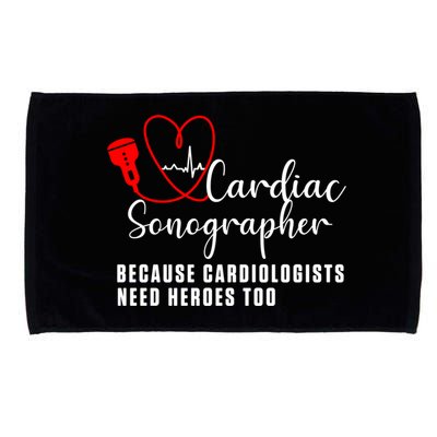 Cardiac Sonographer Echo Tech Learn Rdcs Gift Microfiber Hand Towel
