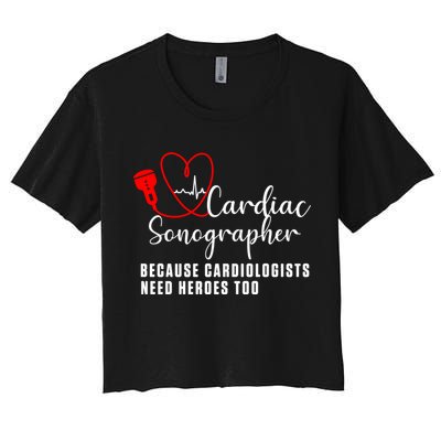Cardiac Sonographer Echo Tech Learn Rdcs Gift Crop Top