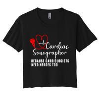 Cardiac Sonographer Echo Tech Learn Rdcs Gift Crop Top