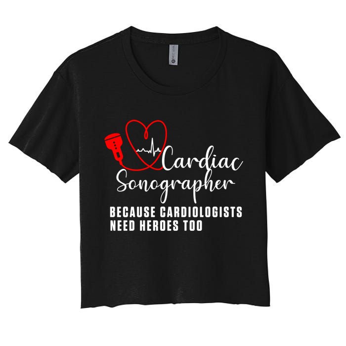 Cardiac Sonographer Echo Tech Learn Rdcs Gift Crop Top