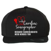 Cardiac Sonographer Echo Tech Learn Rdcs Gift Wool Snapback Cap