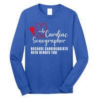 Cardiac Sonographer Echo Tech Learn Rdcs Gift Long Sleeve Shirt