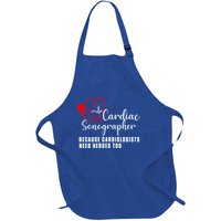 Cardiac Sonographer Echo Tech Learn Rdcs Gift Full-Length Apron With Pockets