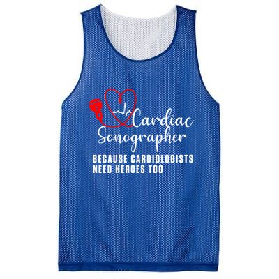 Cardiac Sonographer Echo Tech Learn Rdcs Gift Mesh Reversible Basketball Jersey Tank