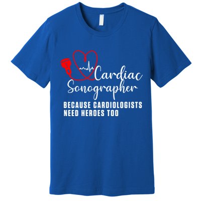 Cardiac Sonographer Echo Tech Learn Rdcs Gift Premium T-Shirt