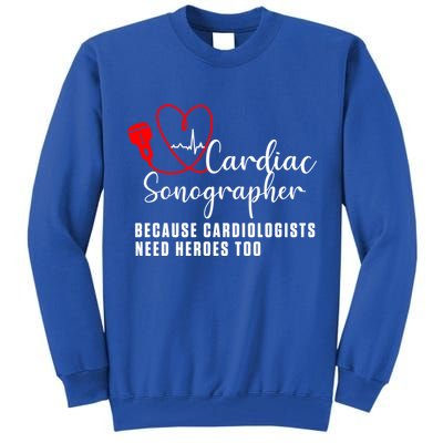 Cardiac Sonographer Echo Tech Learn Rdcs Gift Tall Sweatshirt