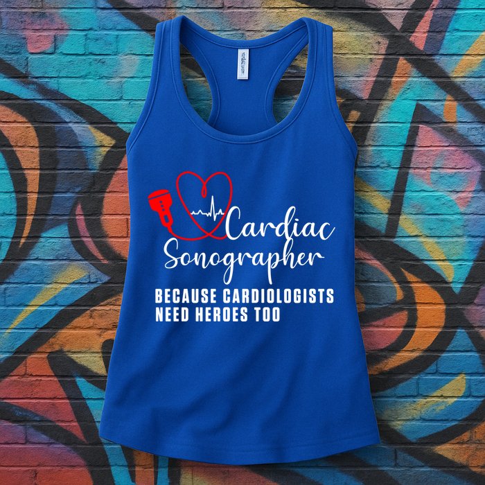 Cardiac Sonographer Echo Tech Learn Rdcs Gift Womens Tank Top