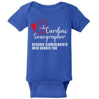 Cardiac Sonographer Echo Tech Learn Rdcs Gift Baby Bodysuit