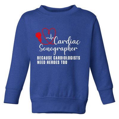 Cardiac Sonographer Echo Tech Learn Rdcs Gift Toddler Sweatshirt