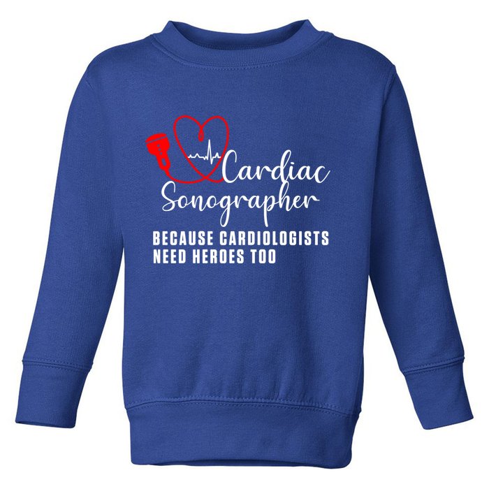 Cardiac Sonographer Echo Tech Learn Rdcs Gift Toddler Sweatshirt