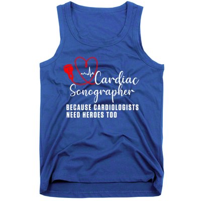 Cardiac Sonographer Echo Tech Learn Rdcs Gift Tank Top