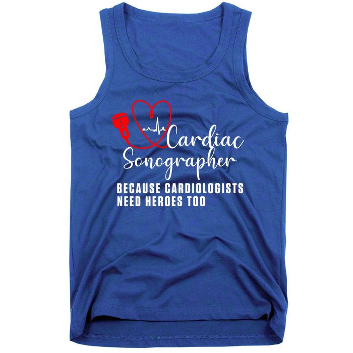 Cardiac Sonographer Echo Tech Learn Rdcs Gift Tank Top