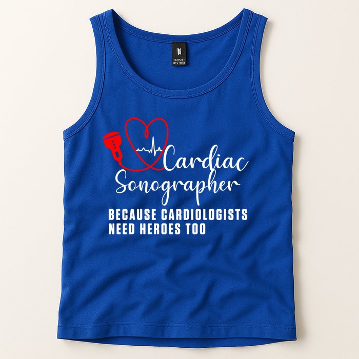 Cardiac Sonographer Echo Tech Learn Rdcs Gift Tank Top