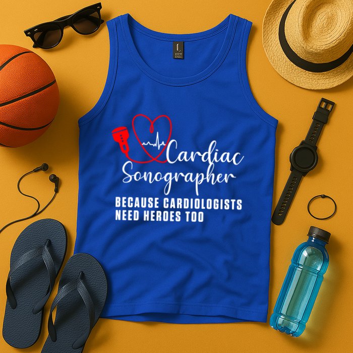 Cardiac Sonographer Echo Tech Learn Rdcs Gift Tank Top