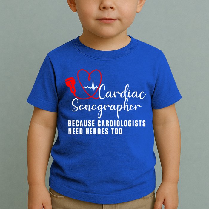 Cardiac Sonographer Echo Tech Learn Rdcs Gift Toddler T-Shirt