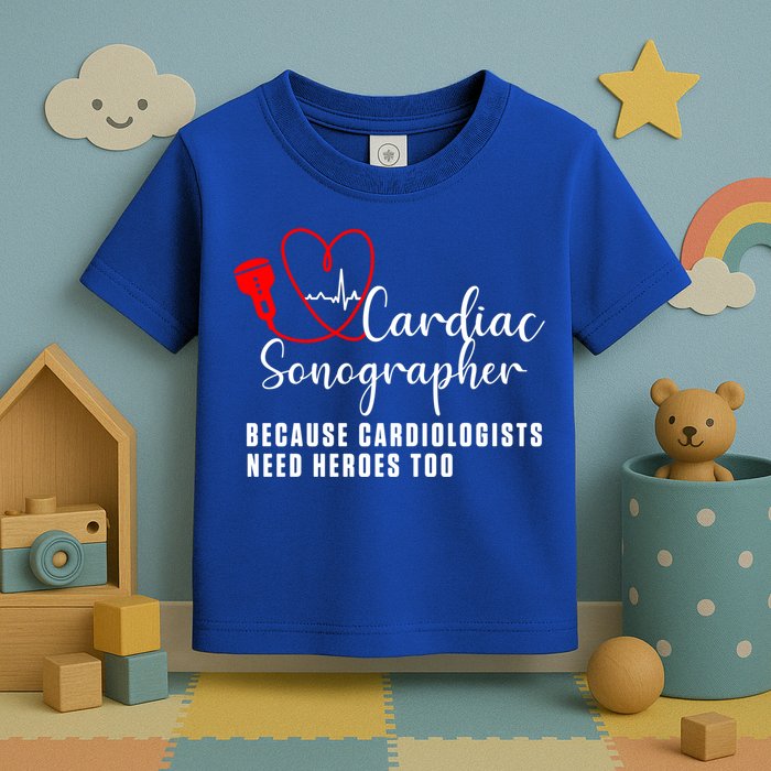 Cardiac Sonographer Echo Tech Learn Rdcs Gift Toddler T-Shirt