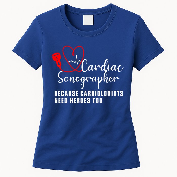 Cardiac Sonographer Echo Tech Learn Rdcs Gift Womens T-Shirt