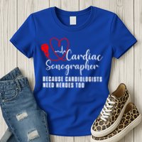 Cardiac Sonographer Echo Tech Learn Rdcs Gift Womens T-Shirt
