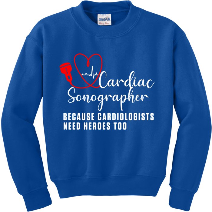 Cardiac Sonographer Echo Tech Learn Rdcs Gift Kids Sweatshirt