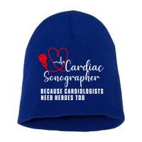 Cardiac Sonographer Echo Tech Learn Rdcs Gift Short Acrylic Beanie