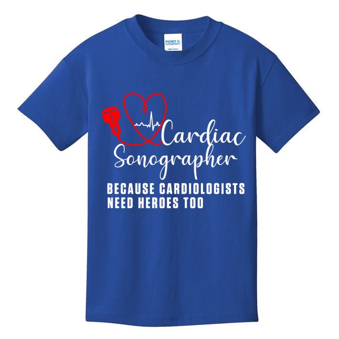 Cardiac Sonographer Echo Tech Learn Rdcs Gift Kids T-Shirt