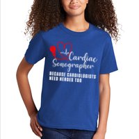 Cardiac Sonographer Echo Tech Learn Rdcs Gift Kids T-Shirt