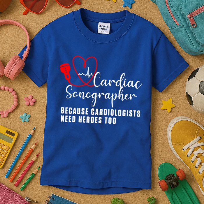 Cardiac Sonographer Echo Tech Learn Rdcs Gift Kids T-Shirt