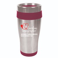 Cardiac Sonographer Echo Tech Learn Rdcs Gift 16oz Travel Tumbler