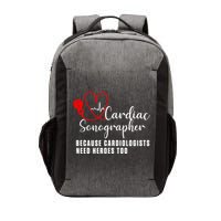 Cardiac Sonographer Echo Tech Learn Rdcs Gift Vector Backpack