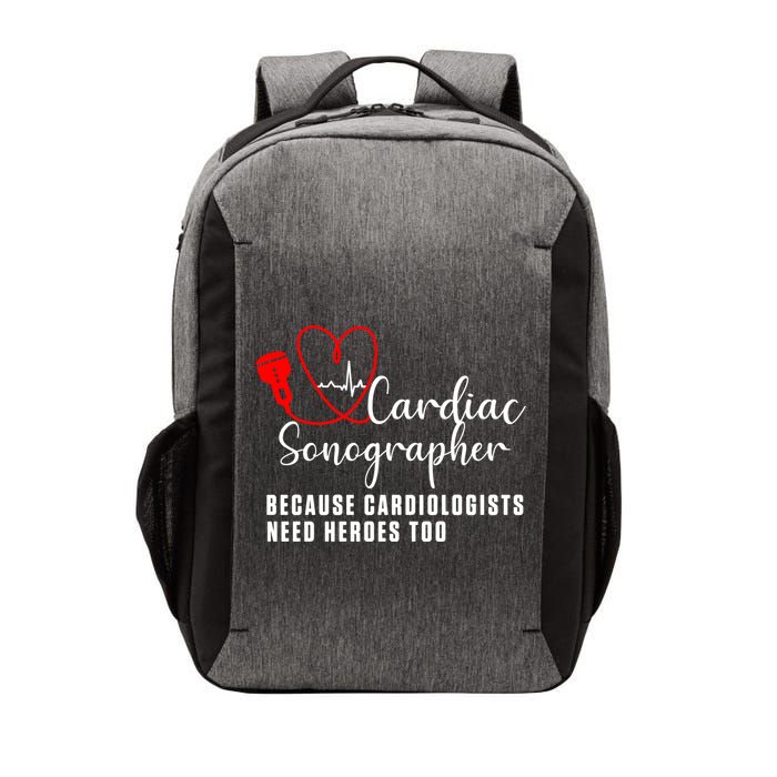 Cardiac Sonographer Echo Tech Learn Rdcs Gift Vector Backpack